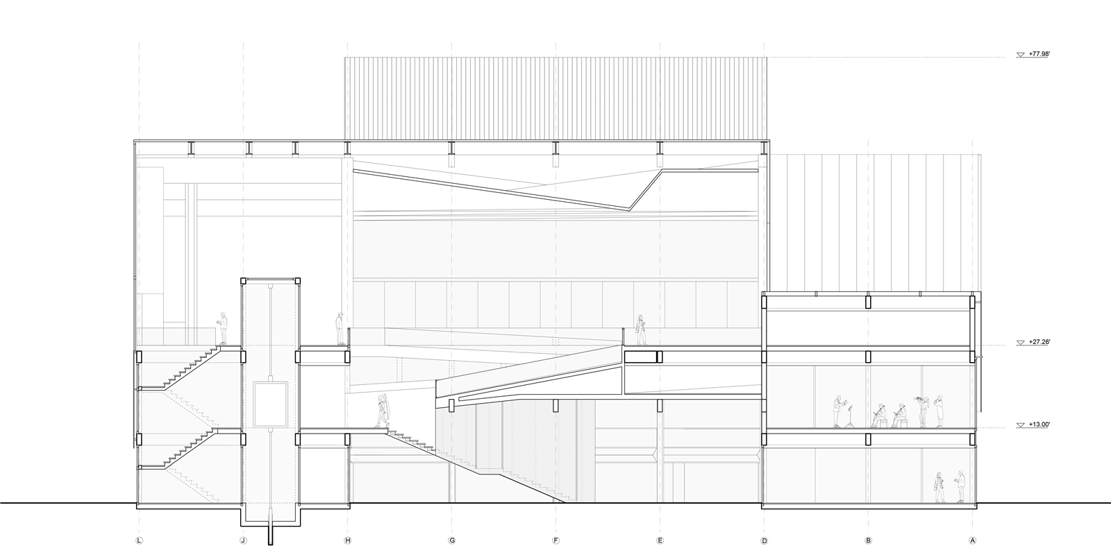 Building section A-A
