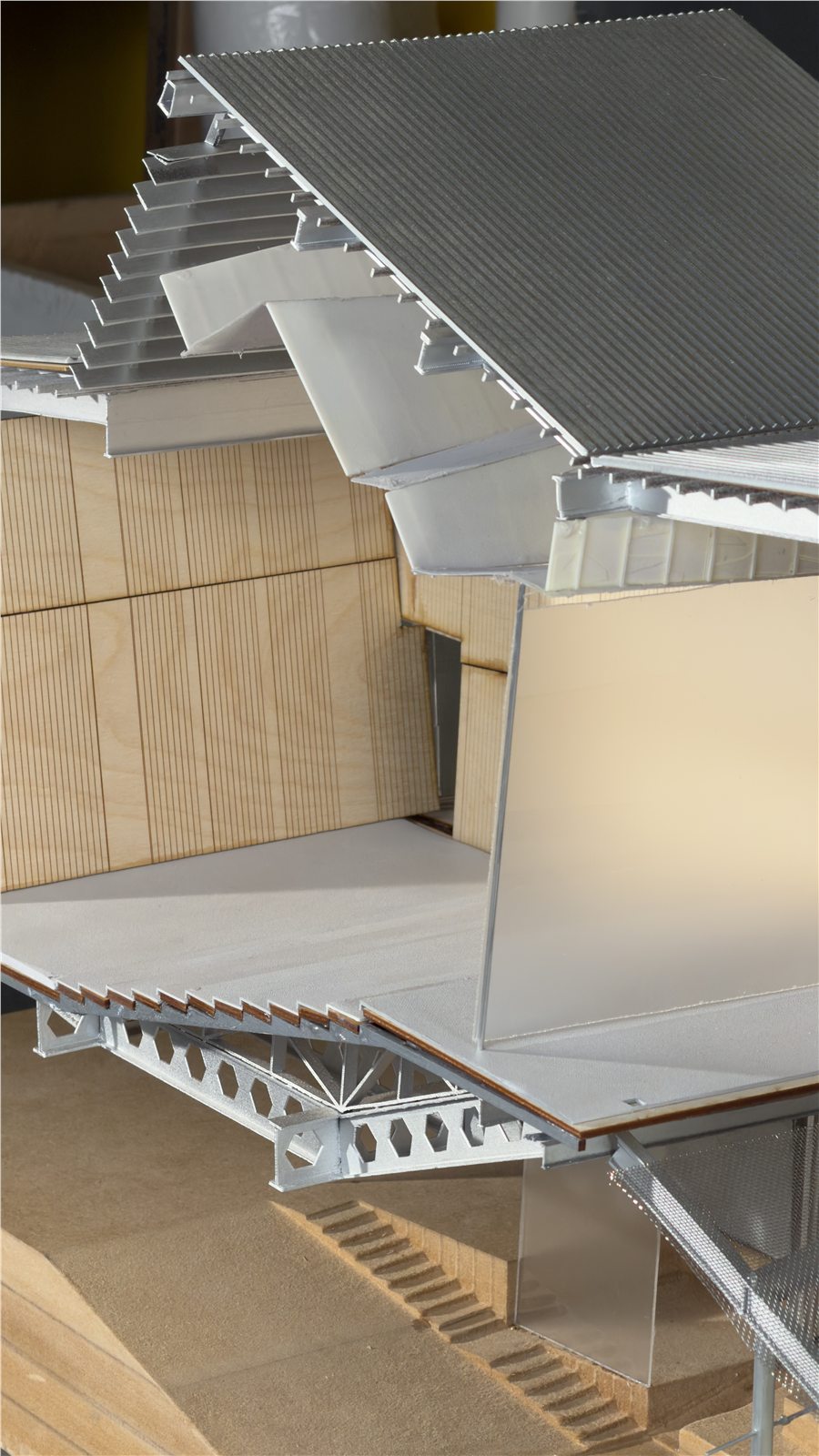 Section model interior detail
