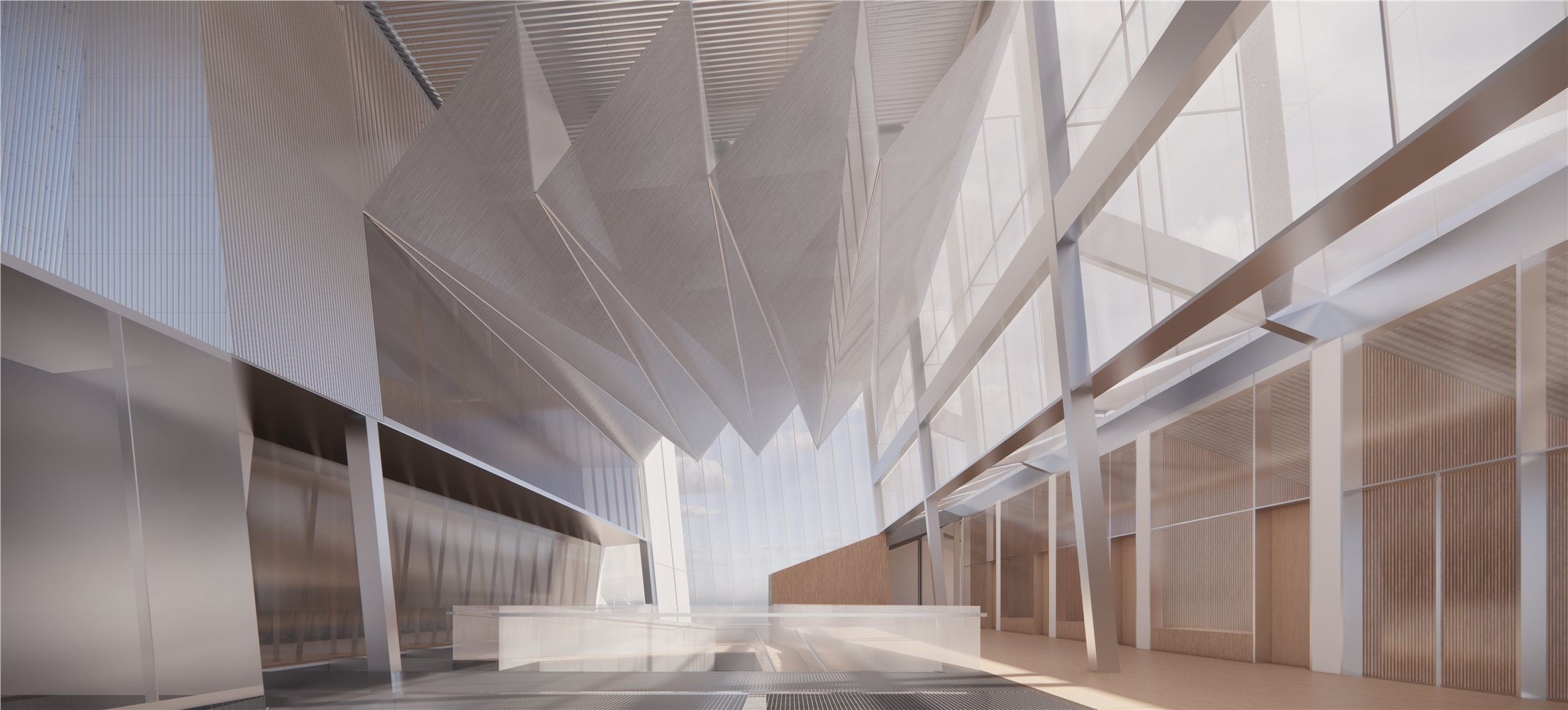 Circulation through the atrium